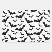 Halloween wrapping paper| Spooky, Bat ラッピングペーパーシート (正面3)