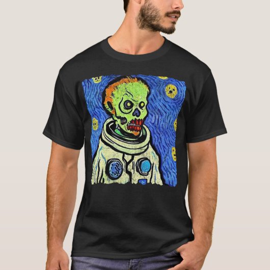 Halloween Zombie Astronaut Tシャツ (正面)