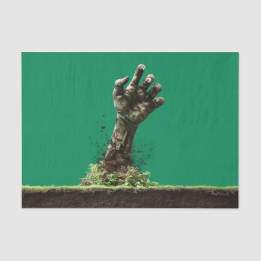 Halloween Zombie Hand From Grave ES4L Decoupage 薄葉紙 (正面)