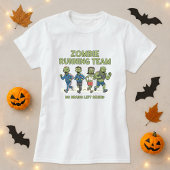 Halloween Zombie Running Team Tee; No Brains Left Tシャツ