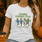 Halloween Zombie Running Team Tee; No Brains Left Tシャツ