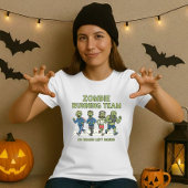 Halloween Zombie Running Team Tee; No Brains Left Tシャツ