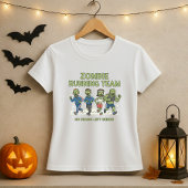 Halloween Zombie Running Team Tee; No Brains Left Tシャツ