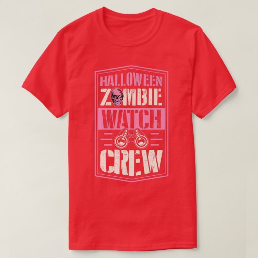 Halloween Zombie Watch Crew Funny Matching Hallowe Tシャツ (デザイン正面)