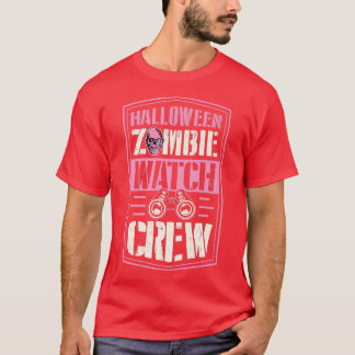 Halloween Zombie Watch Crew Funny Matching Hallowe Tシャツ