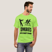 Halloween Zombies Hate Fast Food Joggers Funny Tシャツ (正面フル)