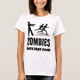 Halloween Zombies Hate Fast Food Joggers Funny Tシャツ