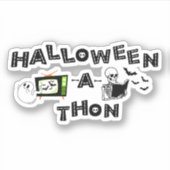 Halloweenathonロゴ（スケールステッカー付き） シール (正面)