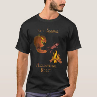 Halloweenieのロースト-暗いワイシャツ Tシャツ