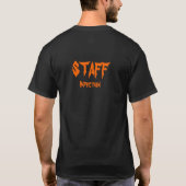Halloweenieのロースト-暗いワイシャツ Tシャツ (裏面)