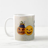 Halloweenkürbis コーヒーマグカップ (左)