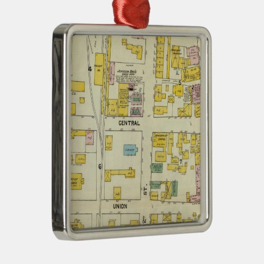 Hallowell、Kennebec郡およびメイン2 メタルオーナメント (右)