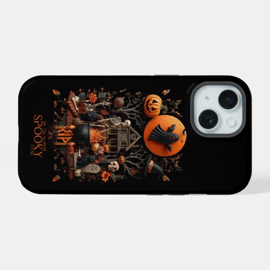 hallowen iPhone 15ケース (裏面横)