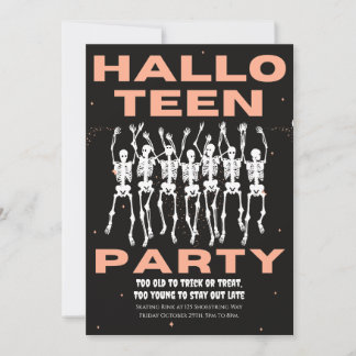 HallowTeenパーティー、10代ハローウィンパーティ 招待状