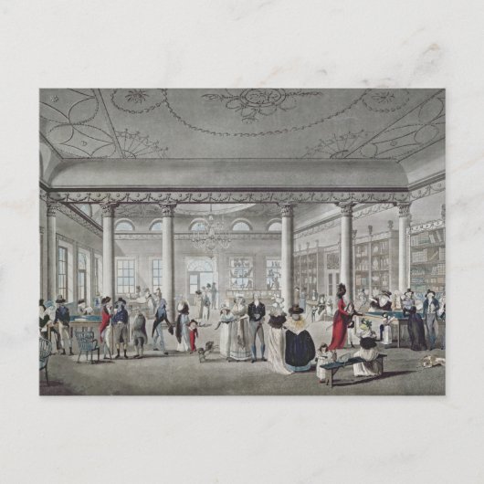 Hall's Library at Margate, 1789 ポストカード (正面)