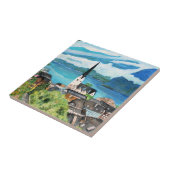 Hallstattのオーストリアのタイル タイル (側面)