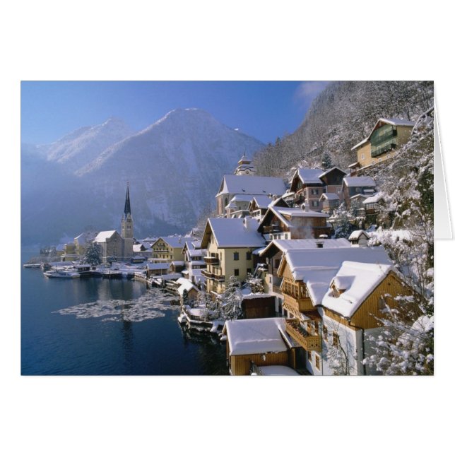 HALLSTATT、オーストリアの冬 (正面横)