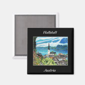 Hallstatt、オーストリア磁石 マグネット (正面/裏面)