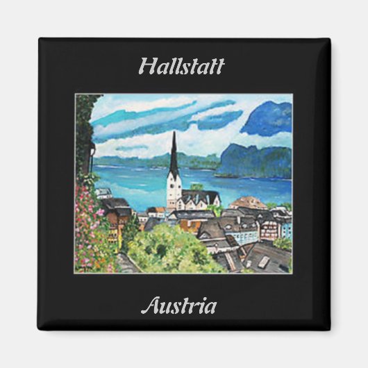Hallstatt、オーストリア磁石 マグネット (正面)