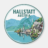 Hallstatt Austria Travel マグネット (正面)