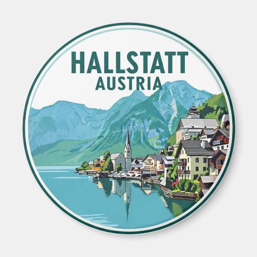 Hallstatt Austria Travel マグネット (正面)
