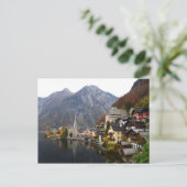 HALLSTATT IN AUTUMN - LAKE HALLSTATT,オーストリア ポストカード (スタンド正面)