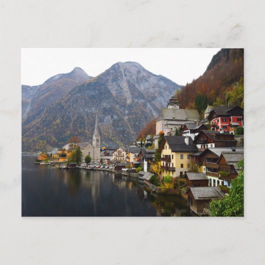 HALLSTATT IN AUTUMN - LAKE HALLSTATT,オーストリア ポストカード (正面)