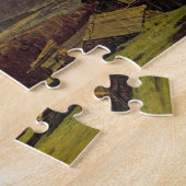 Hallstatter見て下さい(キャンバスの油) ジグソーパズル (側面)