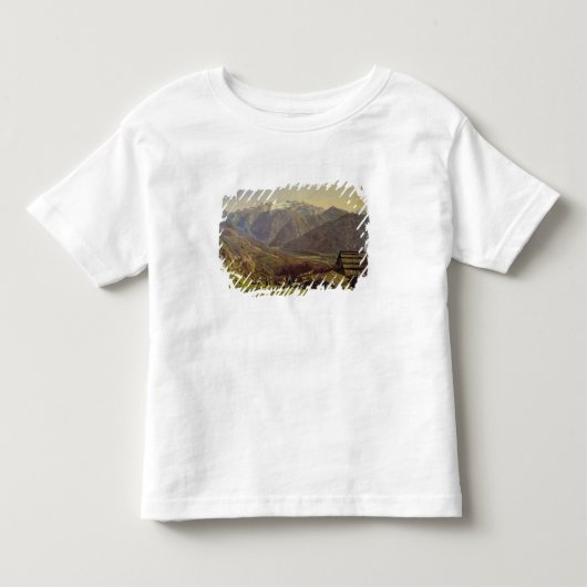 Hallstatter見て下さい(キャンバスの油) トドラーTシャツ (正面)