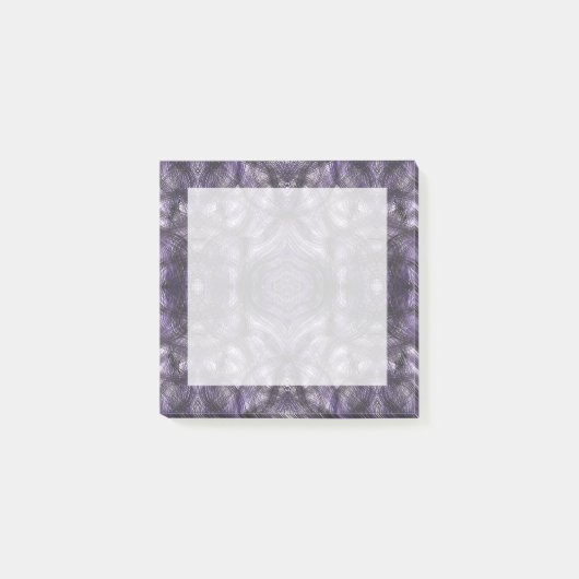 Hallways Dark Purple Abstract Watercolor Art ポストイット (正面)