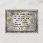 Halmorteのボヘミアのユニークなプロフェッショナル 名刺 (裏面)