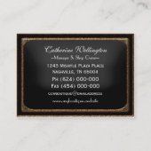 Halmorte領域のユニークなプロフェッショナル 名刺 (裏面)