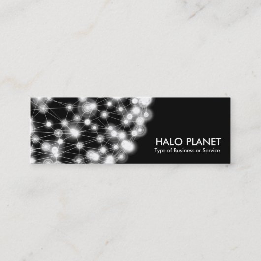 Halo Planet – 黒 スキニー名刺 (正面)