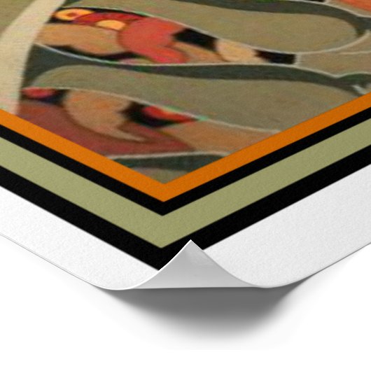 Halouze Ca 1925 16 x 20著「Le Messager」 ポスター (角)