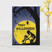 Haloween幸せなカード カード (黄色い花)