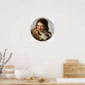 Hals – フルートで笑う少年 ポスター (キッチン)