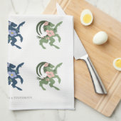 Hälsingebocken Kökshandduk - Lina RBG キッチンタオル (四つ折り)