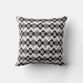 Hälsingemönster - Pillow - Schablon Ornament Black クッション (裏面)