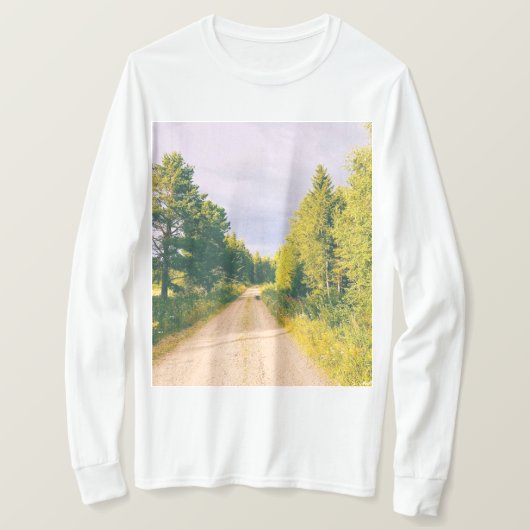 Halsinglandカントリーロード Tシャツ (デザイン正面)