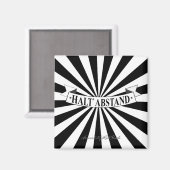 HALT ABSTANDのmitユーモア – Schwarz auf Weibs マグネット (正面/裏面)