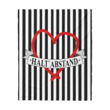 HALT ABSTAND mit Herz