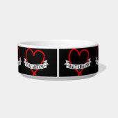 HALT ABSTAND mit Herz ボウル (裏面)