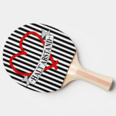 HALT ABSTAND mit Herz 卓球ラケット (横)