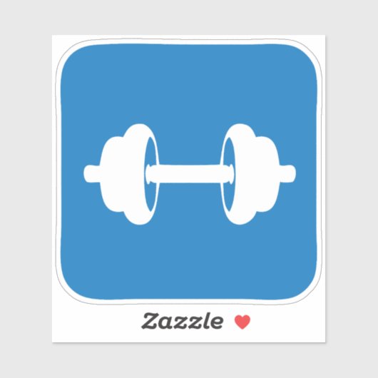 haltere musculation icone 1105 シール (シート)