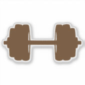haltere musculation poids bodybuilding  シール (正面)
