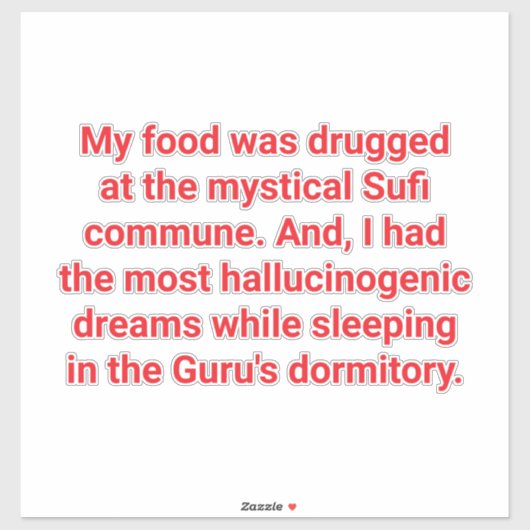 Halucinagenic Sufi Dreams Hankamer Artjunkhaus Art シール (シート)