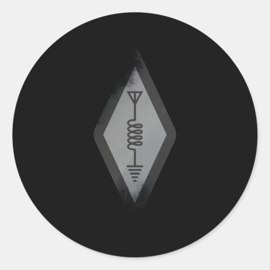 Hamアマチュア国際的ラジオシンボル演算子 ラウンドシール (正面)