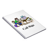 Hamオペレーターがメッセージノートをコピー ノートブック (右側)