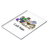 Hamオペレーターがメッセージノートをコピー ノートブック (左側)