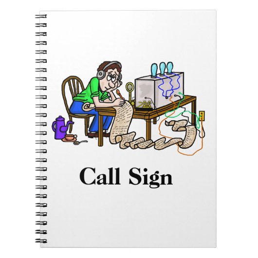 Hamオペレーターがメッセージノートをコピー ノートブック (正面)